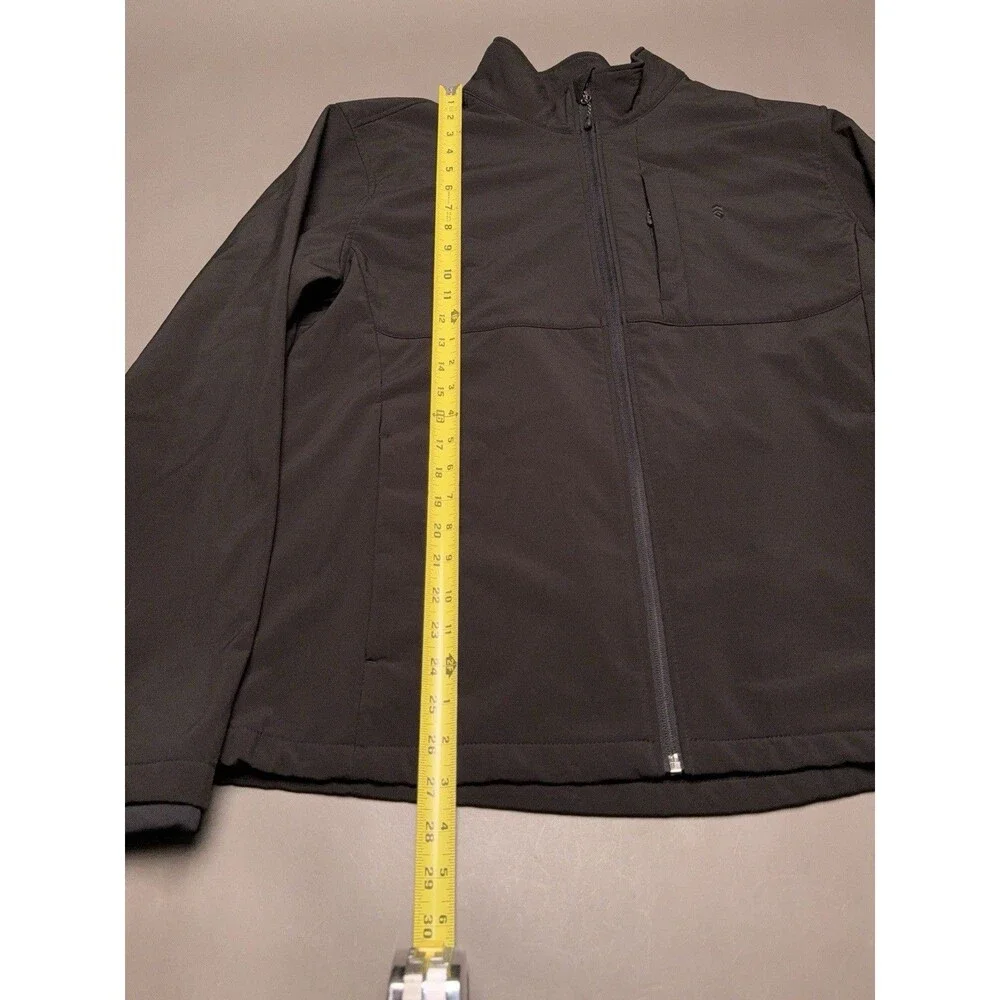 Free Country Men’s Full Zip Fleece Jacket w/ Zip Pockets Black L